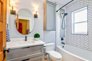 Custom Bathroom Mirror Installation